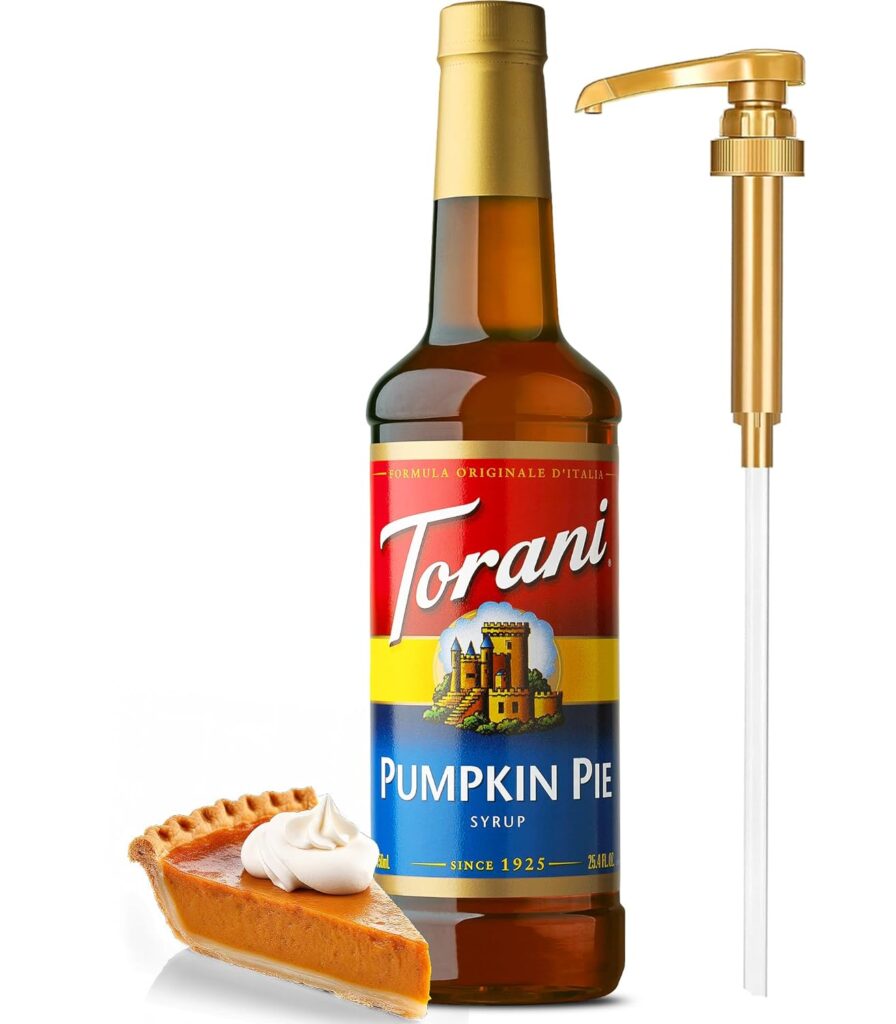 fall coffee flavor, pumpkin pie torani