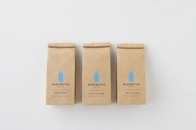 coffee essential; blue bottle bean bags