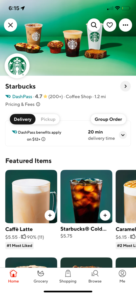 doordash starbucks promo codes, Starbucks Doordash 